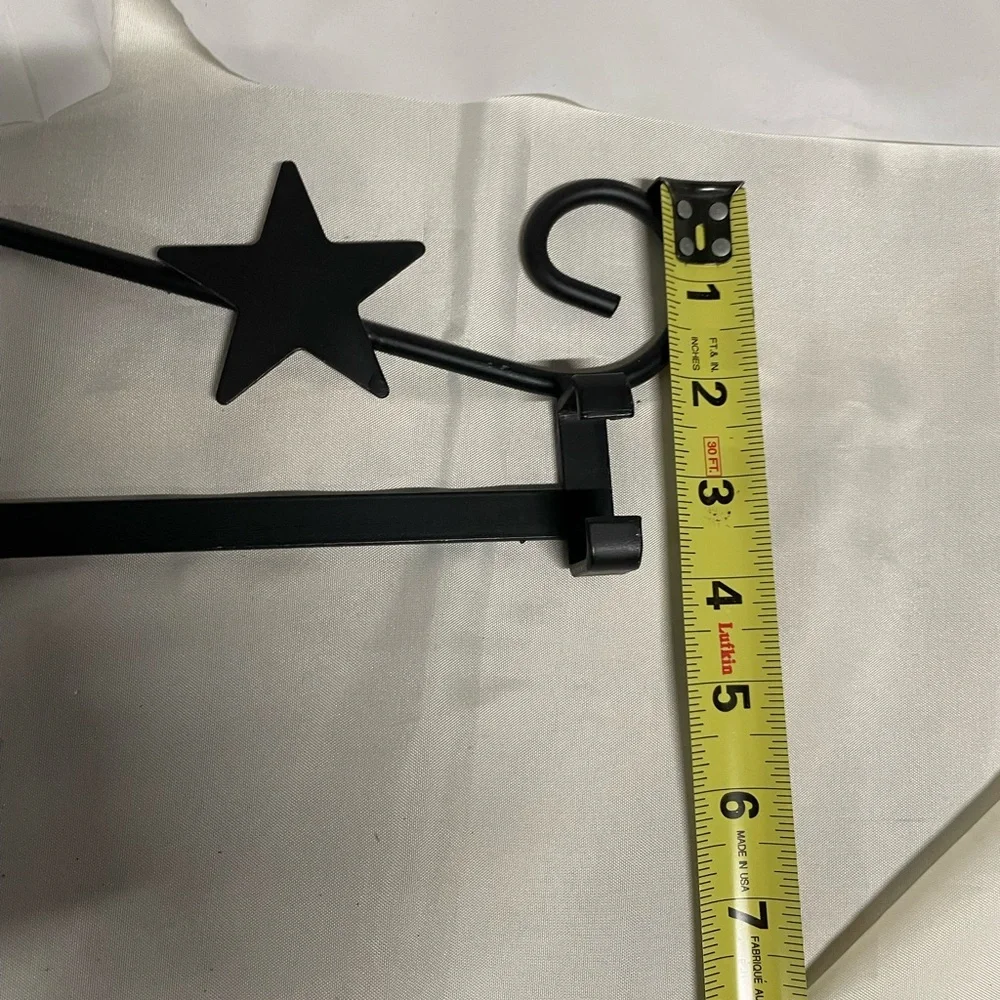 Black Star Accent Wall Hook Rack - Home Wall Decor